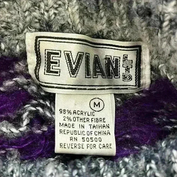 Evian Ltd. Vintage Knitted Floral Sweater - Picture 7 of 10